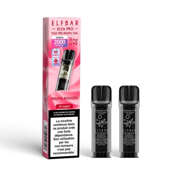 Pod pré-rempli Fruits Rouges 2ml Elfa Pro - ElfBar (pack de 2)