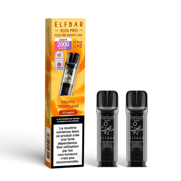 Pod pré-rempli Fruits Tropicaux 2ml Elfa Pro - ElfBar (pack de 2)