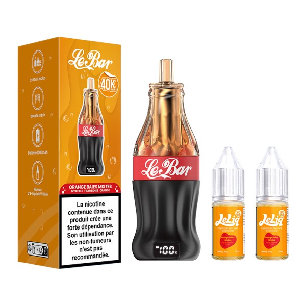 Puff Le Bar 40K 22ml Orange Baies Mixtes - Lost Vape