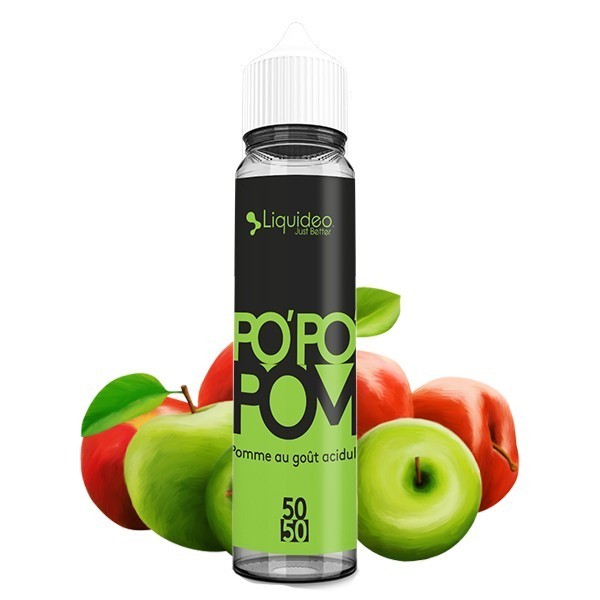 PoPoPom 50ml Fifty - E-liquide Pomme Verte Liquideo