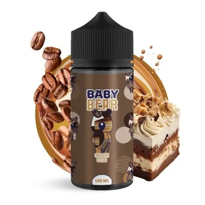 Bouteille e-liquide Baby Bear 100ml avec café, gâteau et crème fouettée