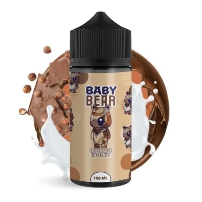 Flacon Baby Bear Chocomilk Hazelnut 100ml, liquide vape chocolat noisette, splash lait