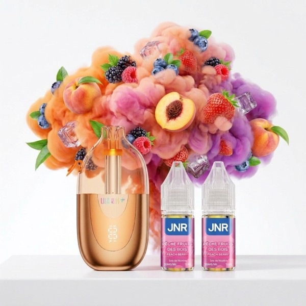 Puff Lila Kiss⁺ 46K+ JNR Pêche Fruits des Bois