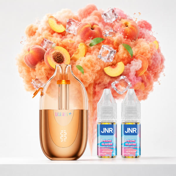 Puff Lila Kiss⁺ 46K+ 1000mAh Pêche Glacée - JNR