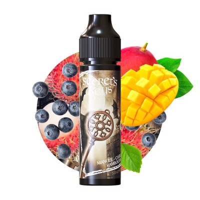 Flacon d'e-liquide Silver Key avec fruits : bleuets, fraises, mangue - Secret's Keys by Secret's Lab
