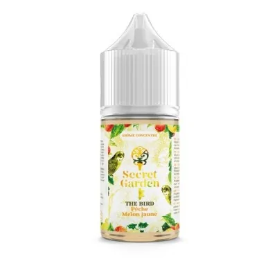 Flacon de concentré The Bird 30ml Secret Garden avec motif floral et fruits sur l'étiquette