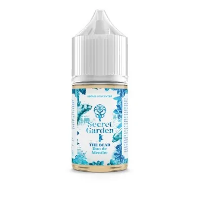 Flacon de concentré The Bear Secret Garden, e-liquide saveur thé blanc menthé, Secret's Lab