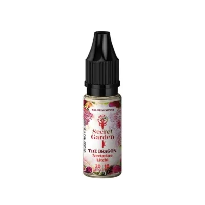 Flacon e-liquide Secret Garden The Dragon 10ml, saveur dragon fruit litchi pour cigarette électronique