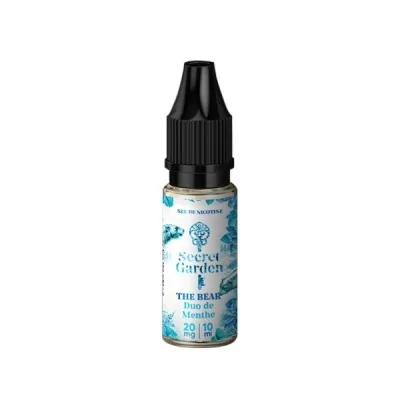 Flacon e-liquide The Bear Salt Secret Garden menthe fraîche, sels de nicotine