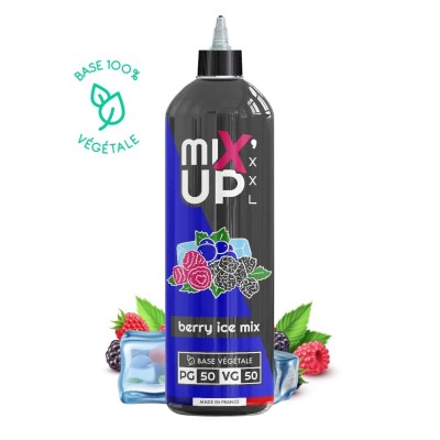 Bouteille Mix'Up XXL Berry Ice Mix 1L, e-liquide végétal, fruits rouges et glace, PG50/VG50