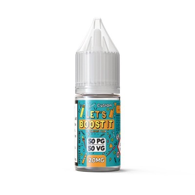 Flacon de booster de nicotine Let's Boost It 10ml, 50PG/50VG, 20mg, packaging coloré