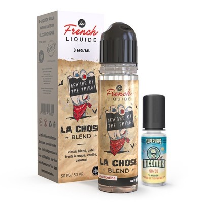 Kit e-liquide La Chose Blend 60ml avec booster de nicotine - Le French Liquide