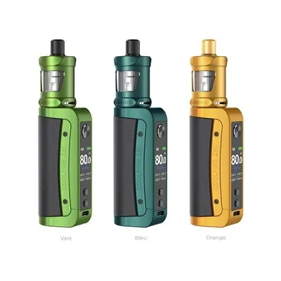 Kit Coolfire Z80 Innokin en 3 couleurs : vert, bleu, doré, avec atomiseur Zenith II