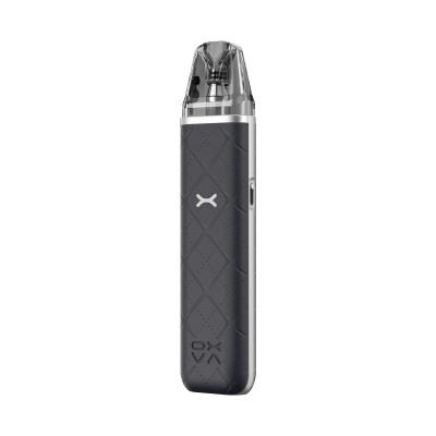 Kit Pod XLIM Go OXVA, cigarette électronique compacte grise avec embout transparent Kit Pod XLIM Go OXVA, cigarette électronique compacte grise avec embout transparent