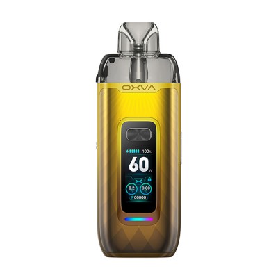 Kit Pod VPrime OXVA 2600mAh jaune avec écran LCD, puissance 60W, cigarette électronique Kit Pod VPrime OXVA 2600mAh jaune avec écran LCD, puissance 60W, cigarette électronique