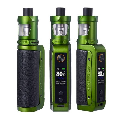Kit Coolfire Z80 avec Zenith II Innokin, 3 vues, vert, écran digital, cigarette électronique Kit Coolfire Z80 avec Zenith II Innokin, 3 vues, vert, écran digital, cigarette électronique