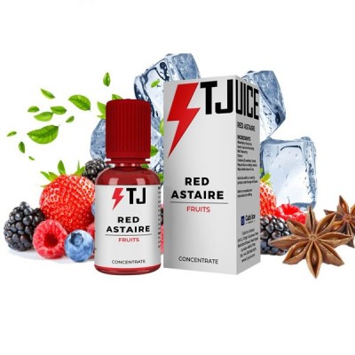 Concentré Red Astaire TJuice 30ml avec fruits rouges, glaçons et logo éclair