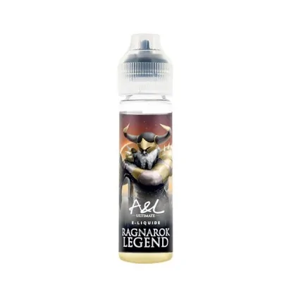 Flacon e-liquide Ragnarok Legend Ultimate 50ml avec illustration mythologique nordique