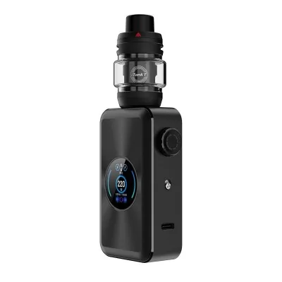 Kit de vapotage Gen Max 220W Vaporesso, boîtier noir avec écran et réservoir