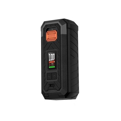 Box électronique Armour S 100W Vaporesso noire avec écran LED et boutons de réglage Box électronique Armour S 100W Vaporesso noire avec écran LED et boutons de réglage