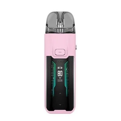 Kit Pod Luxe XR Max Vaporesso rose avec écran digital, puissance 90W, compact et élégant