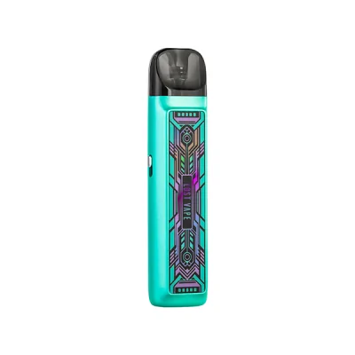 Kit Pod Ursa Nano 2 Lost Vape turquoise avec motif géométrique violet, 900mAh