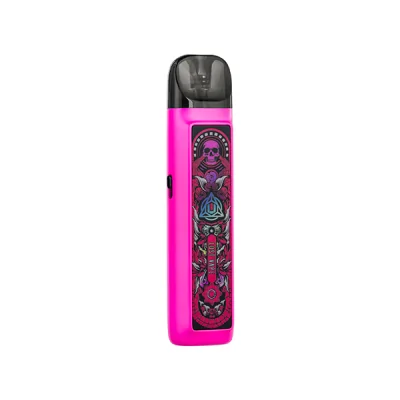 Kit Pod Ursa Nano 2 Lost Vape rose avec design tribal, batterie 900mAh