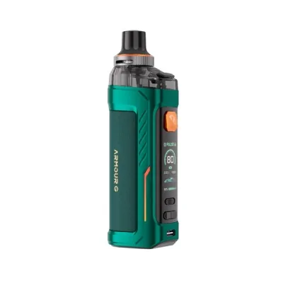 Kit Pod Armour G Vaporesso vert et noir, 3000mAh, avec écran et boutons de contrôle