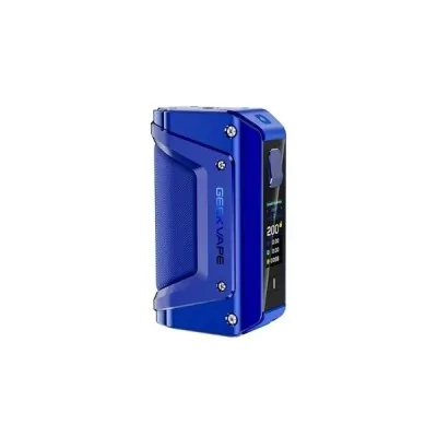 Box vape Aegis Legend 3 200W bleue, écran LED, design robuste et ergonomique