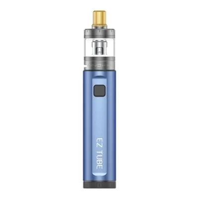 Kit e-cigarette EZ Tube 4ml Innokin bleu avec réservoir transparent et embout doré