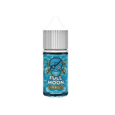 Flacon de concentré Caraïbes Pirates Full Moon 30ml, liquide bleu avec logo masque Flacon de concentré Caraïbes Pirates Full Moon 30ml, liquide bleu avec logo masque