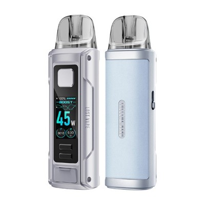 Kit pod Thelema Nano Lost Vape, deux modèles, écran digital affichant 45W, design compact Kit pod Thelema Nano Lost Vape, deux modèles, écran digital affichant 45W, design compact