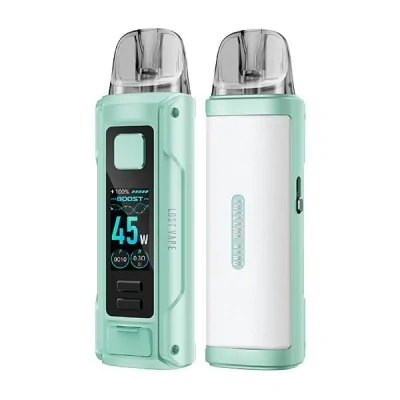 Kit Pod Thelema Nano Lost Vape, vert menthe, écran LED, 45W, design moderne et compact