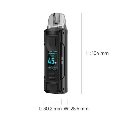 Kit Pod Thelema Nano Lost Vape, appareil de vapotage compact avec écran affichant 45W