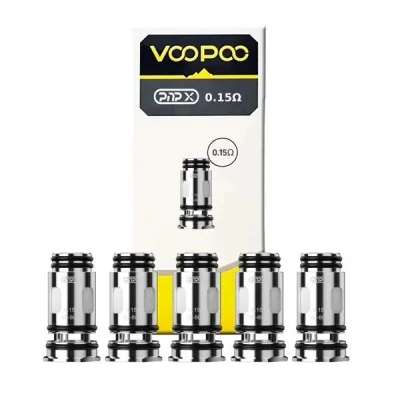 Pack de 5 résistances PnP-X Voopoo 0.15Ω pour cigarette électronique, pièces détachées