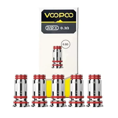 Pack de 5 résistances PnP-X Voopoo 0.3Ω pour cigarette électronique, image produit