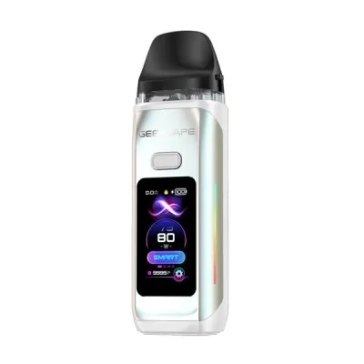 Kit Pod Digi Max Geekvape avec batterie 3000mAh et écran OLED, design blanc et noir