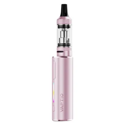 Cigarette électronique rose Vaptio Cosmo Lite avec réservoir et batterie, design élégant