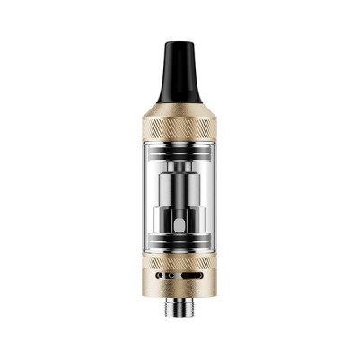 Clearomiseur Cosmo Lite 2ml Vaptio, réservoir e-cigarette or et transparent avec embout noir Clearomiseur Cosmo Lite 2ml Vaptio, réservoir e-cigarette or et transparent avec embout noir
