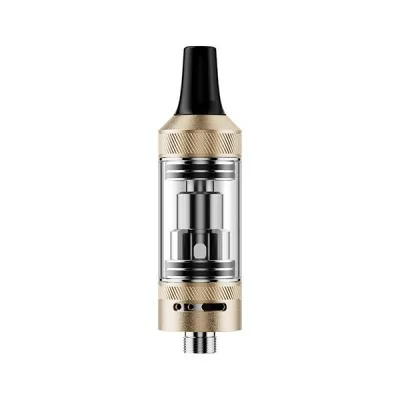 Clearomiseur Cosmo Lite 2ml Vaptio, réservoir e-cigarette or et transparent avec embout noir