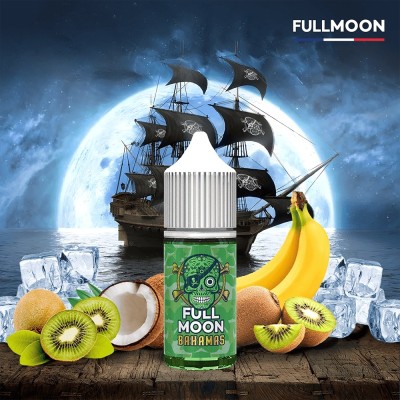 Concentré Bahamas Full Moon, fruits exotiques, navire pirate, lune, glace, ambiance maritime Concentré Bahamas Full Moon, fruits exotiques, navire pirate, lune, glace, ambiance maritime
