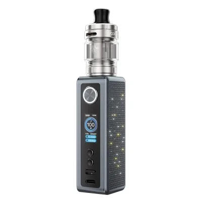 Kit vapotage Vinci Spark 100 avec atomiseur Uforce-X Nano, écran digital et finition grise