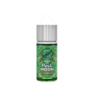 Flacon vert de concentré Bahamas 30ml Pirates Full Moon avec illustration de crâne alien