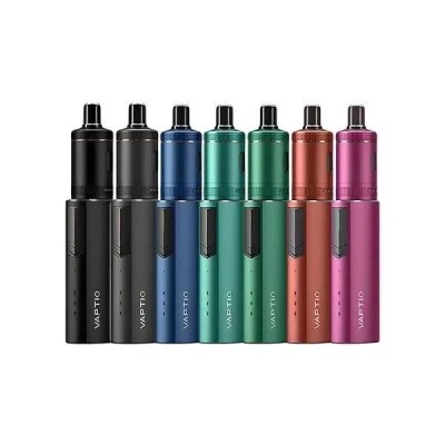 Kit Cosmo 2 Plus Vaptio : cigarettes électroniques colorées en noir, bleu, vert, cuivre et rose