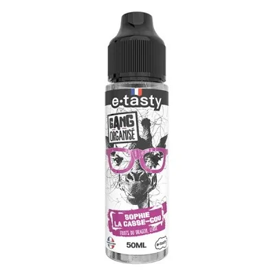 E-liquide Sophie La Casse-Cou Gang Organisé 50ml chien bulldog lunettes roses e-tasty