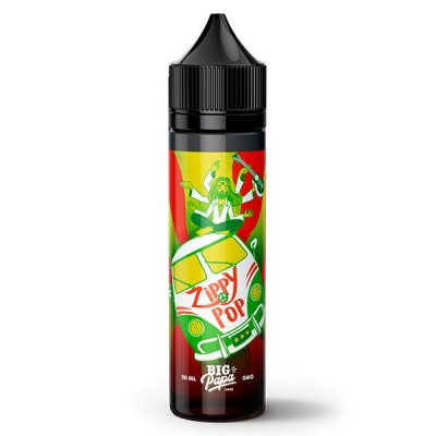 Flacon d'e-liquide Zippy Pop Big Papa aux fruits rouges, citron et cactus, design coloré Flacon d'e-liquide Zippy Pop Big Papa aux fruits rouges, citron et cactus, design coloré