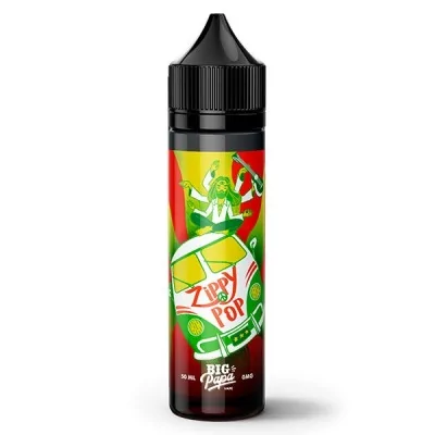 Flacon d'e-liquide Zippy Pop Big Papa aux fruits rouges, citron et cactus, design coloré