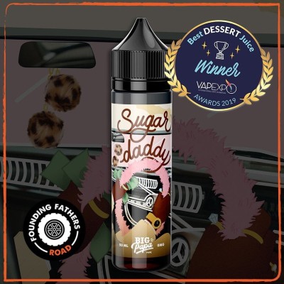 E-liquide Sugar Daddy 50ml, prix Vape Expo, Founding Fathers, saveur dessert gourmande E-liquide Sugar Daddy 50ml, prix Vape Expo, Founding Fathers, saveur dessert gourmande