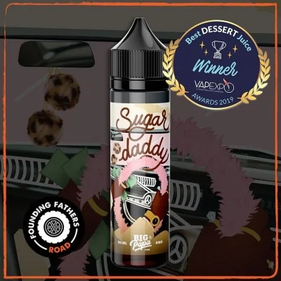 E-liquide Sugar Daddy 50ml, prix Vape Expo, Founding Fathers, saveur dessert gourmande