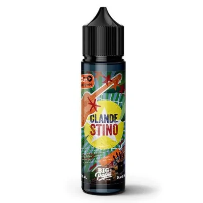 Flacon 50ml e-liquide Clandestino Big Papa Playlist, design coloré tropical